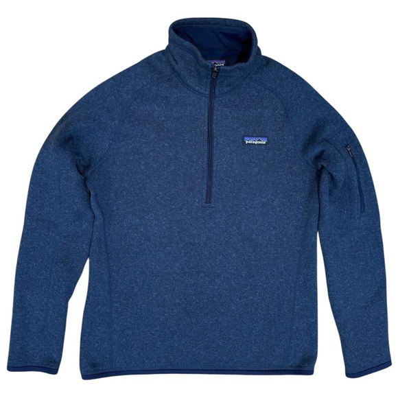 Patagonia Better Sweater Navy Blue Fleece 1/4 Zip Jacket Womens Size Small - Picture 1 of 7